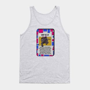 Animal Trading Card - Cat Tank Top